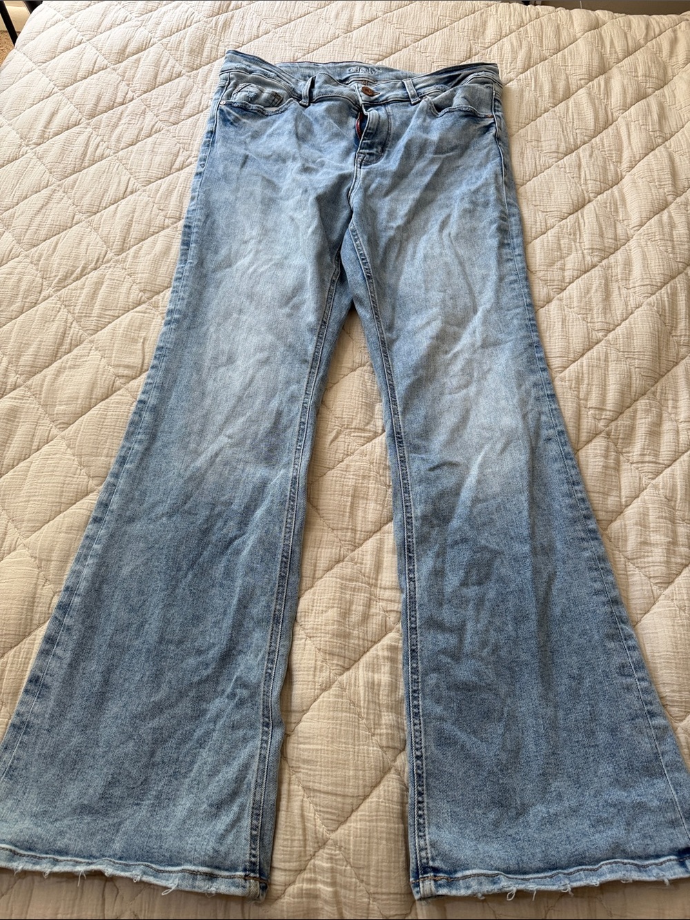 Maurices Light Blue Flare Jeans
